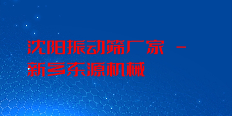 沈陽振動篩廠家 - 新鄉(xiāng)東源機械